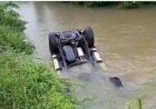 Kecelakaan di Jalintim, Pajero Sport Terjun Bebas ke Sungai