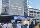 Geruduk Kantor Bupati, Massa Minta Cabut SK Kenaikan Tarif PDAM Lematang Enim
