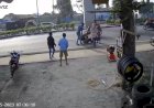 Viral, Pejalan Kaki di Palembang Ditabrak Motor Saat Hendak Menyebrang