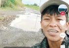 Viral! Jalan di Semende Raya Seperti Kubangan Kerbau