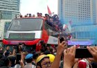 Menteri hingga Band Kotak Sambut Kedatangan Timnas U-22 di Bundaran HI
