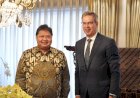 Menko Perekonomian Airlangga Terima Kunjungan Duta Besar Uni Eropa