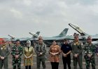 Enam Pesawat Tempur Tim Latihan Matra Udara II Jalak Sakti dan Trisula Perkasa Kopasgat Tiba di Open Base Lanud SMH Palembang
