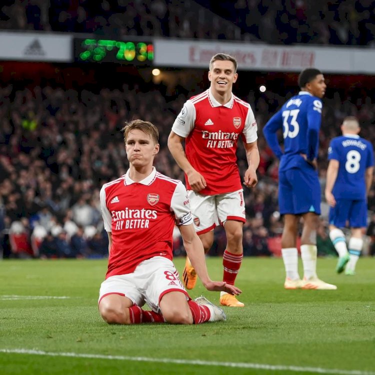 Martin Odegard menyumbang dua gol saat menaklukkan Chelsea/ist