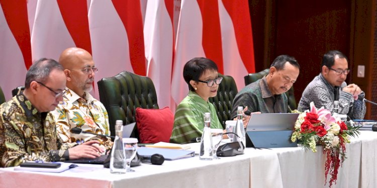Press briefing Kementerian Luar Negeri Indonesia di Gedung Nusantara, Jakarta Pusat pada Jumat, 5 Mei 2023/Ist