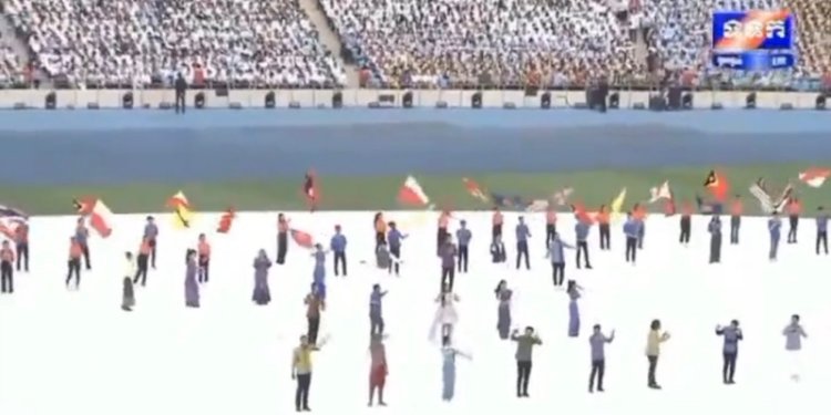 Insiden bendera Merah Putih terbalik di pra upacara pembukaan SEA Games 2023 di Kamboja/Repro