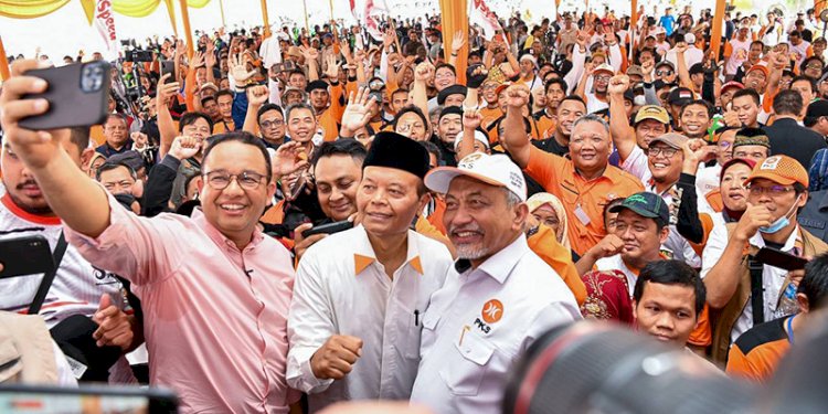 Anies Baswedan saat di kantor DPP PKS/RMOL