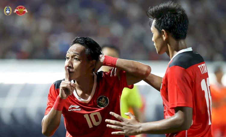 Selebrasi Beckam Putra Nugraha/Foto:PSSI