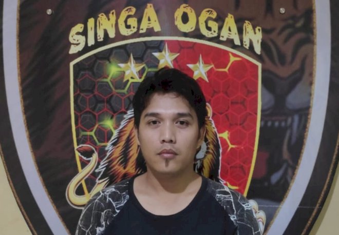 Tersangka pencurian ditangjkap Tim Singa Ogan/ist