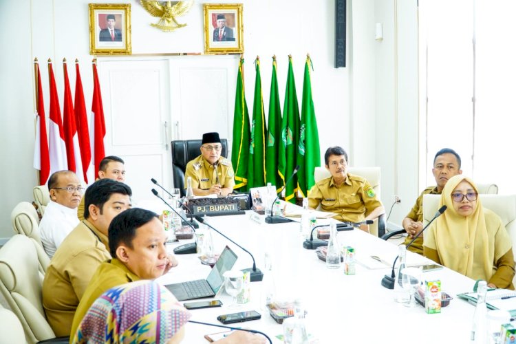 Pj Bupati Muba Apriyadi dan jajaran ikuti rapat virtual dengan Kementrian Perindustrian secara virtual/ist
