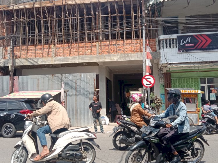 Bangunan Ruko di Muara Enim diduga tanpa izin/Foto:Noviansyah