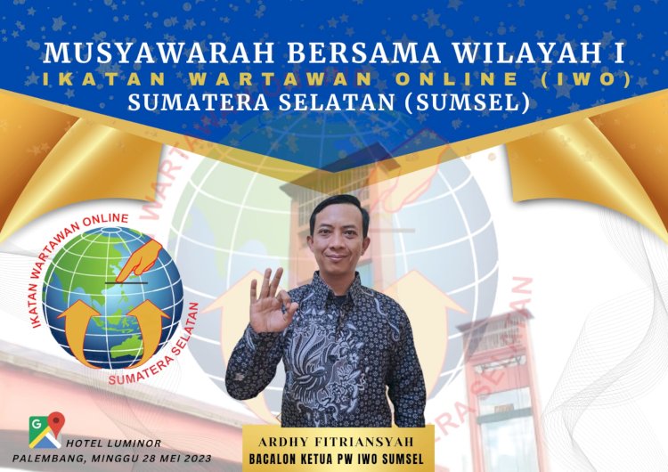 Ardhy Fitriansyah resmi mendaftarkan diri sebagai calon Ketua Ikatan Wartawan Online/ist