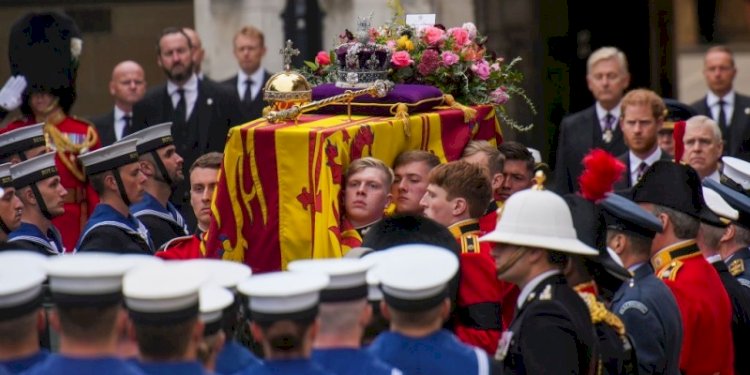 Upacara pemakaman Ratu Elizabeth II di Kapel St. George, Windsor pada 19 September 2022/Net