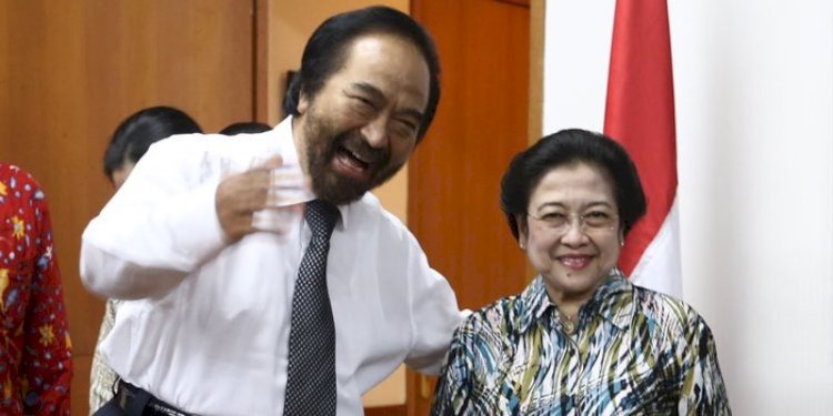 Ketua Umum Partai Nasdem Surya Paloh dan Ketua Umum PDI Perjuangan Megawati Soekarnoputri/Net