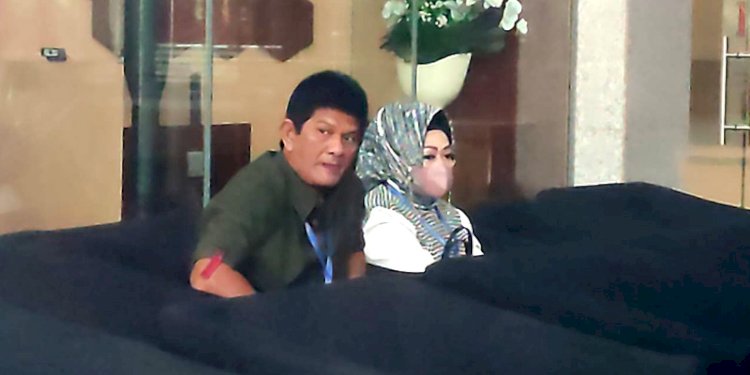 Kepala Dinas Kesehatan (Kadinkes) Provinsi Lampung, Reihana, telah tiba di Gedung Merah Putih KPK untuk diklarifikasi kedua kalinya/RMOL