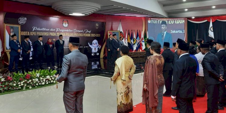 Pelantikan anggota KPU untuk 20 provinsi/RMOL