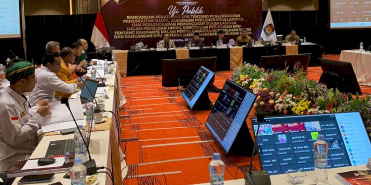 Uji Publik Rancangan Peraturan KPU, di Hotel Grand Mercure Harmoni, Jalan Hayam Wuruk, Jakarta/RMOL
