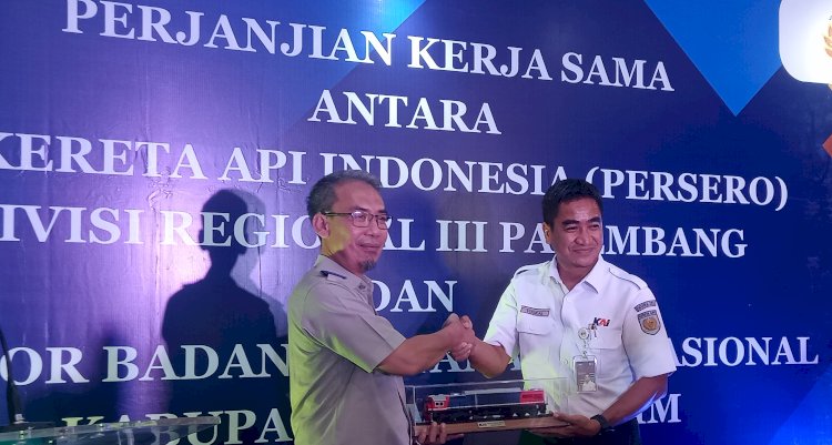 PT KAI Divisi Regional III Palembang lakukan kerjasama dengan Badan Pertanahan Nasional (BPN) Muara Enim/ist