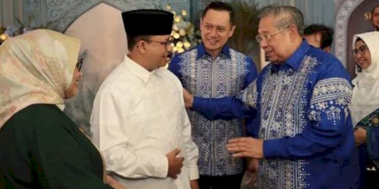 Anies Baswedan saat bertemu dengan Presiden keenam RI, Susilo Bambang Yudhoyono (SBY) beberapa waktu lalu/Net