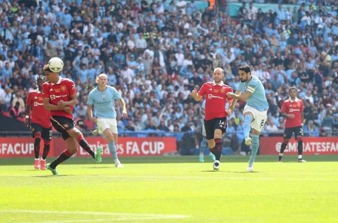 Tendangan Ilkay Gundogan membawa Manchester City meraih Juara Piala FA/ist