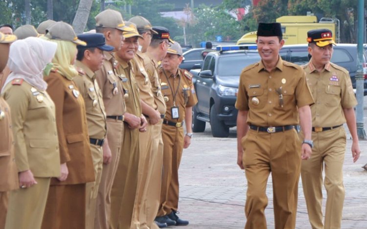 Wali Kota Palembang H Harnojoyo bersama Sekda Palembang Ratu Dewa dalam sebuah kesempatan beberapa waktu lalu/ist