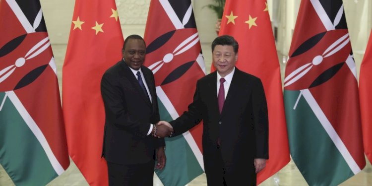Presiden China Xi Jinping dan Presiden Kenya Uhuru Kenyatta/Net