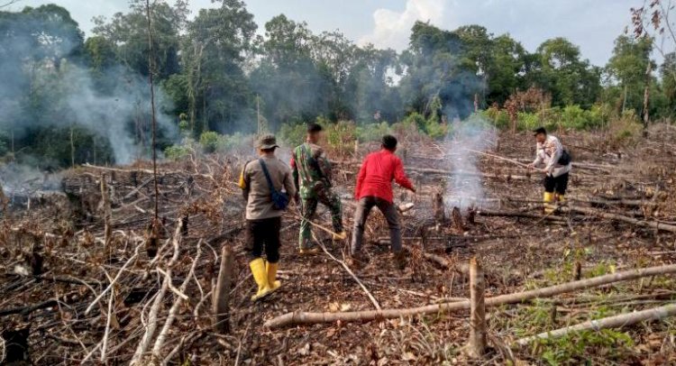 Lokasi kawasan yang terbakar di Kabupaten PALI, Sumatera Selatan. (Eko Jurianto/RmolSumsel.id)