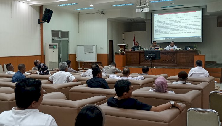 Mediasi lanjutan antara masyarakat Kecamatan Lawang Kidul dengan perusahaan transportir pengangkut Batubara dan pemilik IUP yang melintas di Kecamatan Lawang Kidul/Foto:Noviansyah