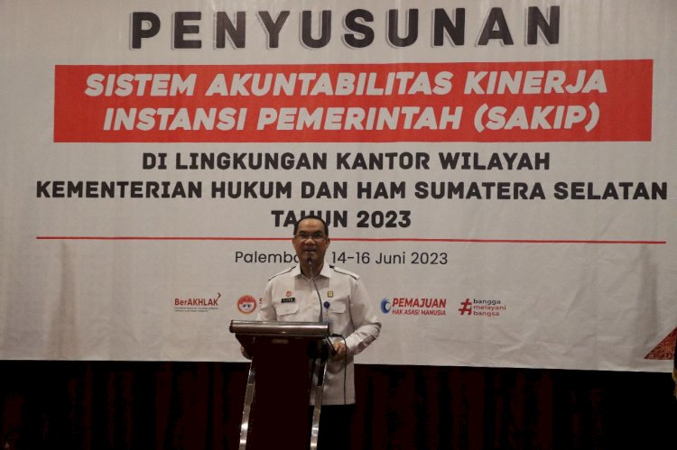 Kepala Kantor Wilayah Kementerian Hukum dan HAM Sumatera Selatan, Ilham Djaya. (dok. Humas KemenkumHAM Sumsel)