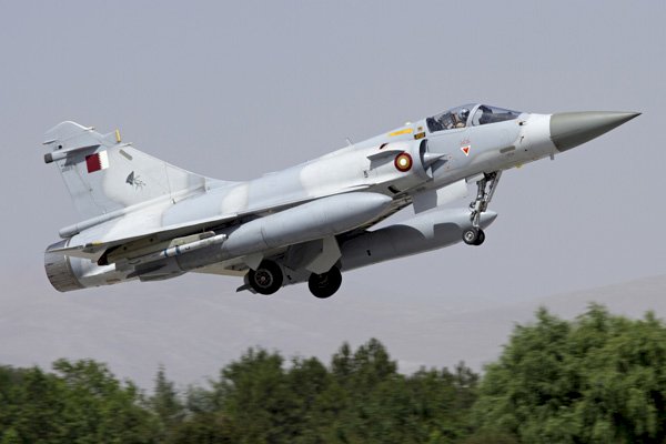 Jet tempur Mirage 2000-5 dari Qatar. (ist/net)