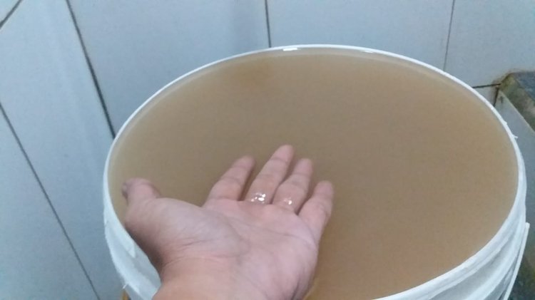 Air keruh dari PDAM Tirta Raja OKU/ist