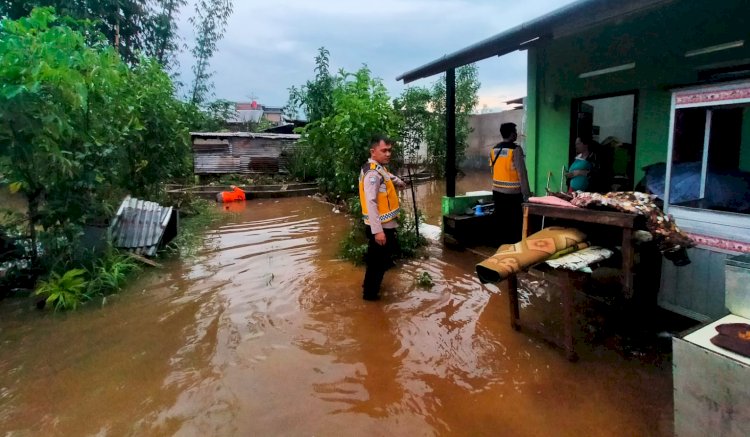 Perumahan Kapling PGRI Pagaralam  terendam banjir/ist