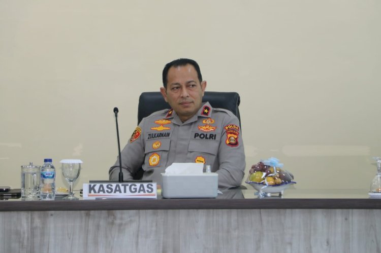 Wakapolda Sumsel Brigjen Pol Zulkarnain dalam rapat koordinasi Satgas Tindak Pidana Perdagangan Orang (TPPO), Senin (26/6/2023). (Fauzi/RmolSumsel.id)