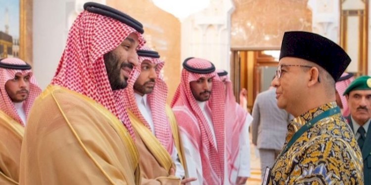 Bacapres Koalisi Perubahan untuk Persatuan Anies Baswedan bertemu putra mahkota Kerajaan Arab Saudi Muhammad bin Salman/Ist
