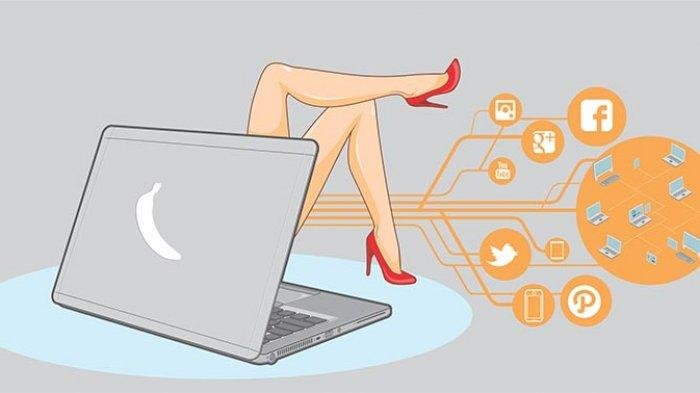 Ilustrasi prostitusi online (ist/net)