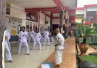 Ratusan Peserta Ikuti Ujian Kenaikan Tingkat Bela Diri Kempo di LPKA Palembang
