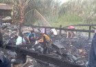 Rumah Pengecer Tabung Gas Elpiji 3 Kilogram di Tanjung Barangan Ludes Terbakar 