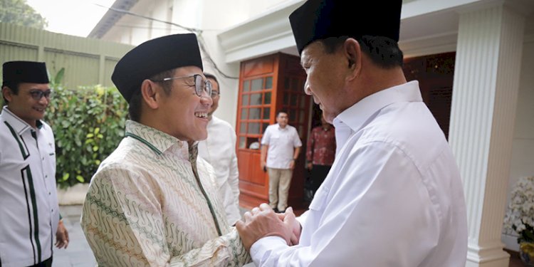 Kebersamaan Ketua Umum Partai Gerindra, Prabowo Subianto dan Ketua Umum PKB, Muhaimin Iskandar/Net