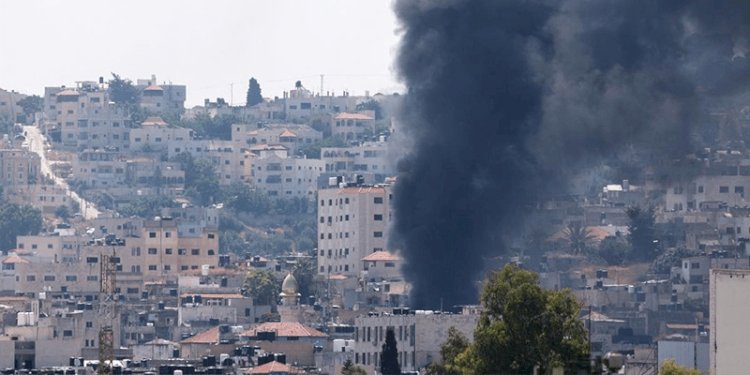 Serangan udara Israel ke Jenin di Tepi Barat yang diduduki/Net