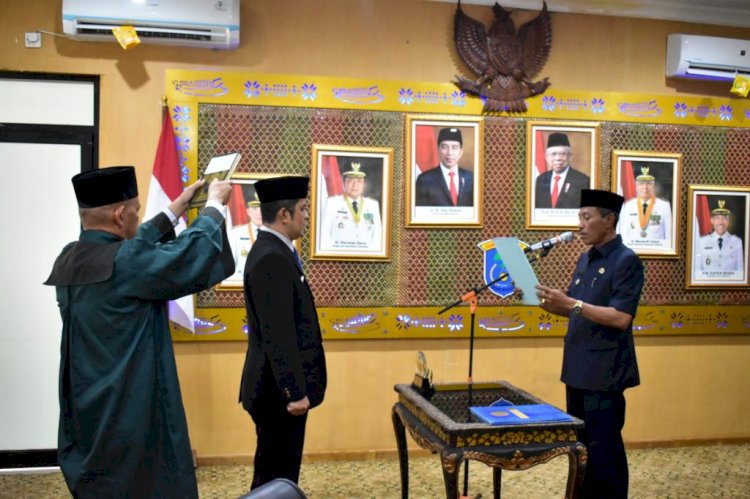Pengambilan sumpah jabatan. (ist/rmolsumsel.id) 