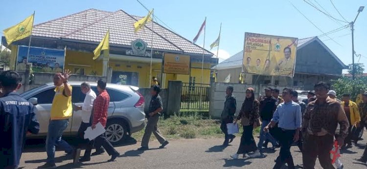 Lahan dan Kantor DPD Golkar Pagar Alam yang jadi objek sengketa/ist