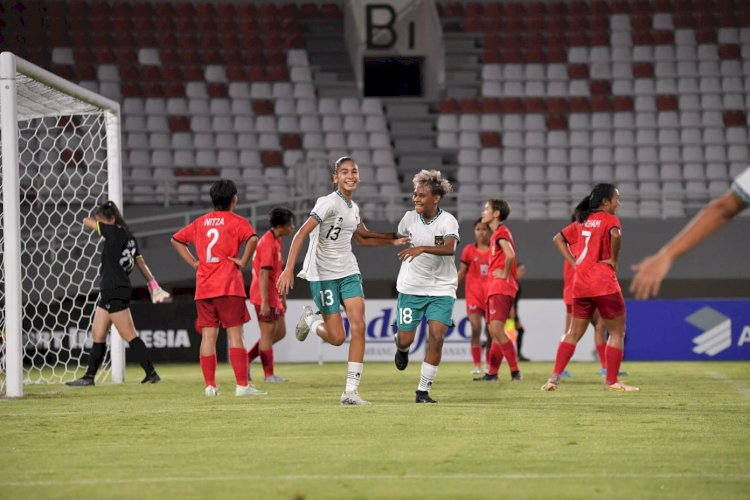 Penyerang Timnas Wanita Indonesia U19, Claudia Scheneuman/Foto:PSSI