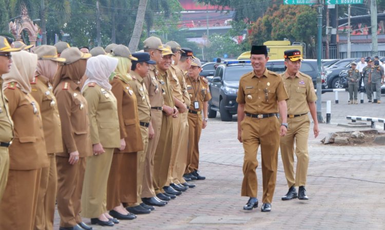 Wali Kota Palembang H Harnojoyo bersama Sekda Palembang Ratu Dewa dalam sebuah kesempatan beberapa waktu lalu/ist