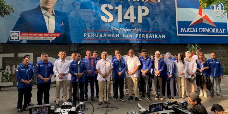 Sekjen DPP Partai Demokrat Teuku Riefky Harsya usai pertemuan dengan elite Gerindra/RMOL