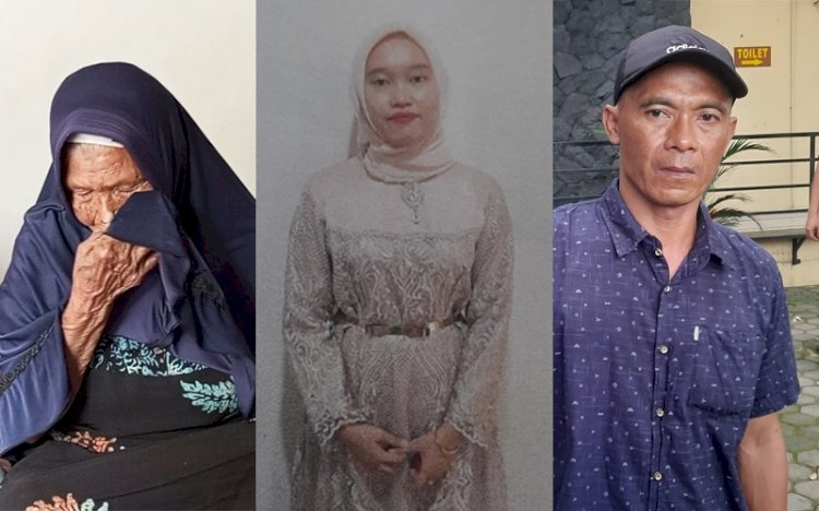Kiri ke kanan, Zainuba (75) , Vera (27), Sutanto (47). (Kolase/RmolSumsel.id)