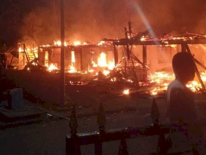  Kebakaran terjadi di Desa Air Mayan, Kecamatan Pasemah Air Keruh. (Salim/RmolSumsel.id)