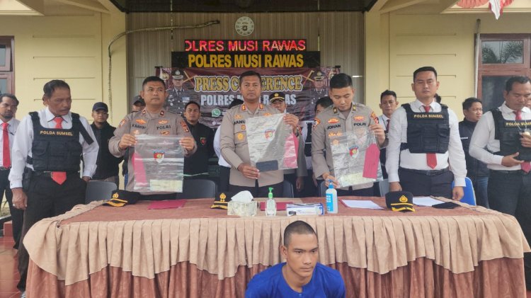 Perampok Karyawan PT PNM Musi Rawas Ditangkap Polisi di Rumah Orang Tua, Uang Buat Susu Anak.(foto Istimewa)
