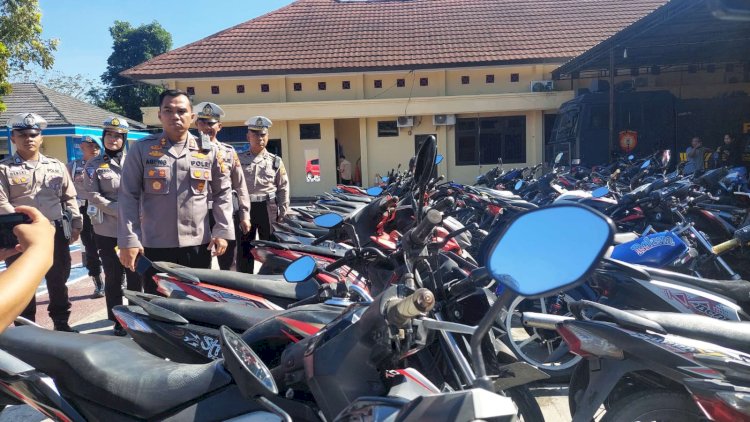 Selama dua pekan menggelar Operasi Patuh Musi 2023, jajaran Satlantas Polres OKU Timur berhasil menjaring 175 sepeda motor/ist