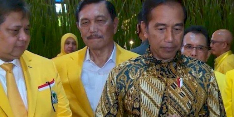 Luhut Binsar Pandjaitan bersama Joko Widodo dan Airlangga Hartarto/Ist
