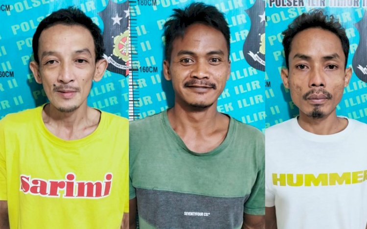 Tiga pelaku pembobol ruko yang tertangkap Polisi